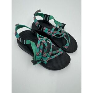Chaco Kids' ZX/1 EcoTread‎ sport sandals in Mint Leaf green Size 2